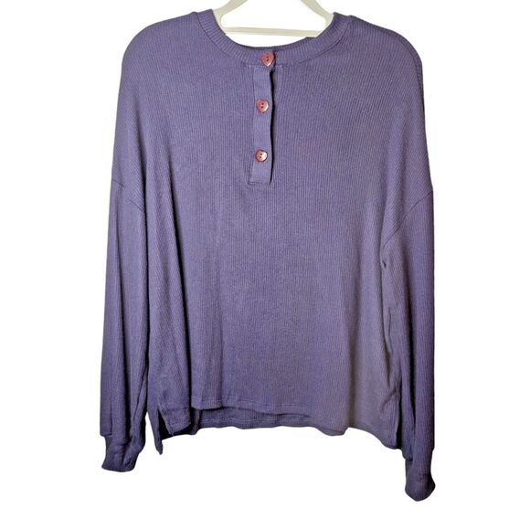 Michael Lauren Pullover Casual Comfy Long Sleeved Navy‎ Top Size Large NWT - Picture 3 of 8